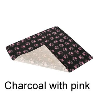 CHARCOAL WITH PINK PAWS